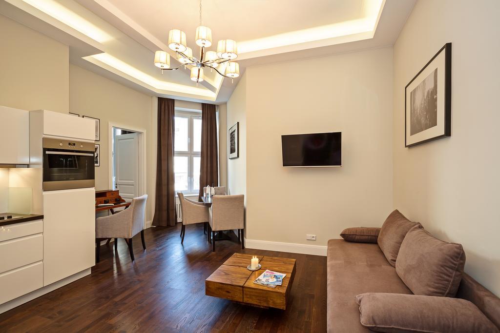Arabel Design Apartments Berlin Extérieur photo A living room with a kitchen