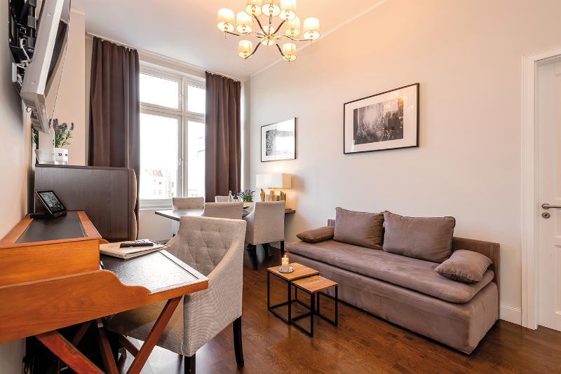 Arabel Design Apartments Berlin Extérieur photo A living room in a serviced apartment in Berlin, Germany